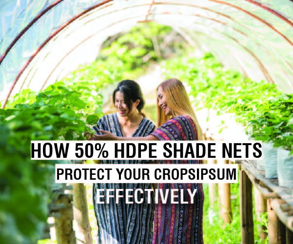 How 50% HDPE Shade Nets Protect Crops Effectively | Premier Polytech